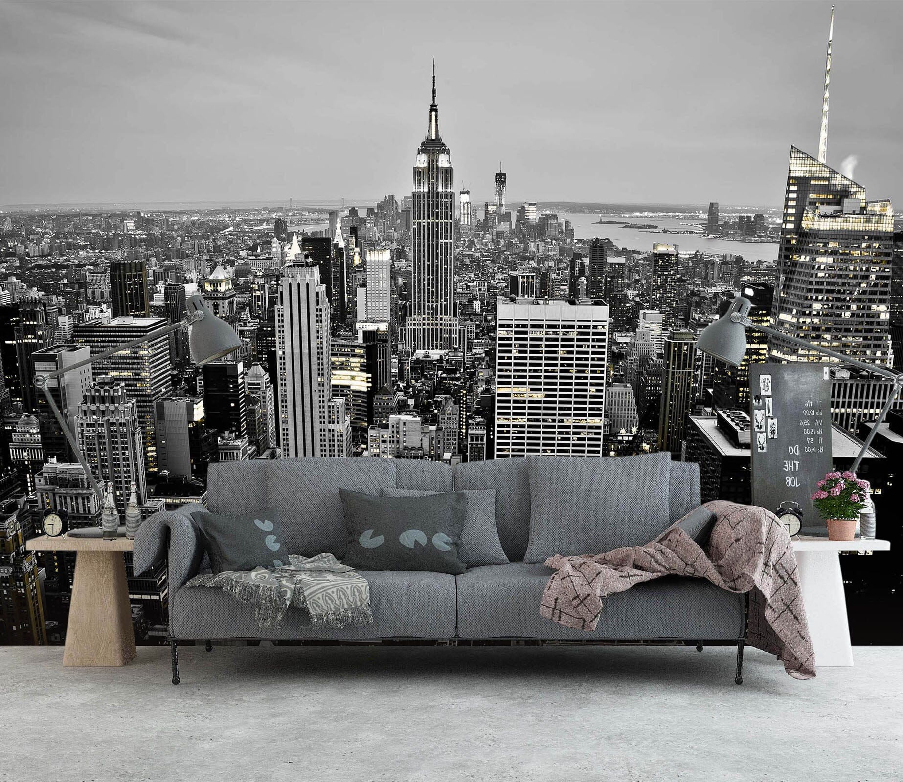 3D Black And White City 1463 Wall Murals Wallpaper AJ Wallpaper 2 