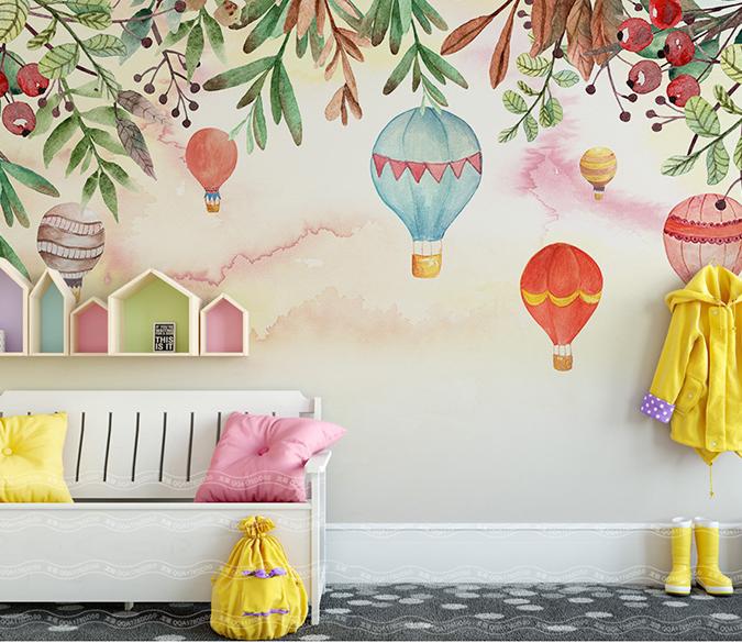 3D Hot Air Balloon 77 Wall Murals Wallpaper AJ Wallpaper 2 