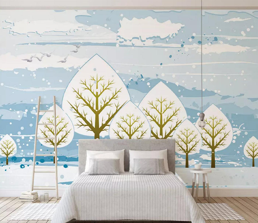 3D Pigeon Grove WC780 Wall Murals