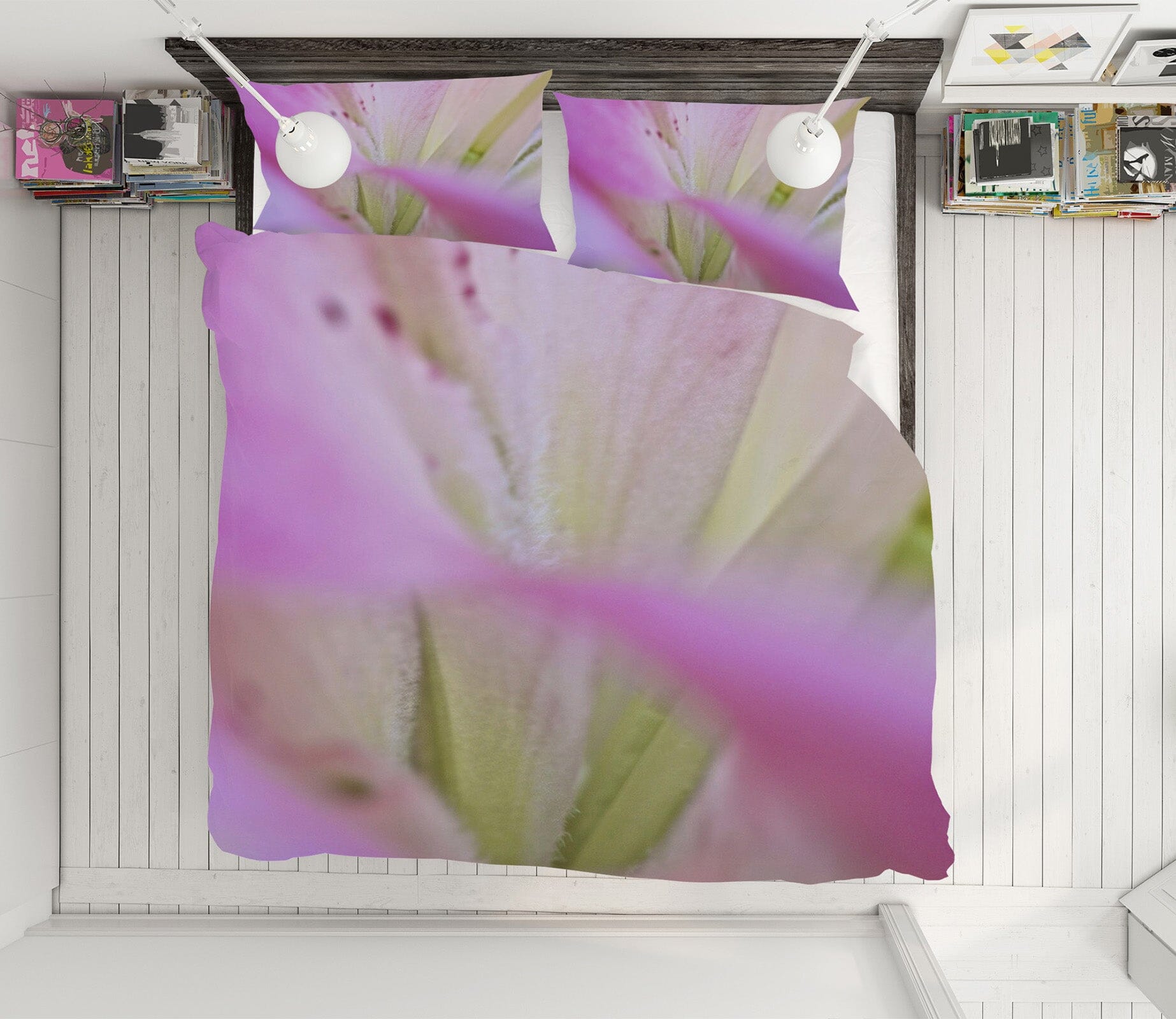 3D Morning Glory 2108 Kathy Barefield Bedding Bed Pillowcases Quilt Quiet Covers AJ Creativity Home 