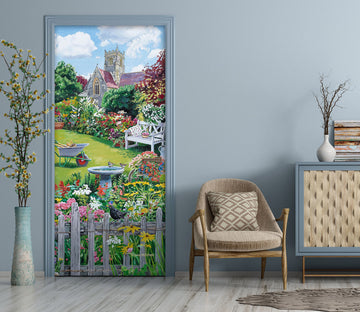 3D Garden Fence 103145 Trevor Mitchell Door Mural