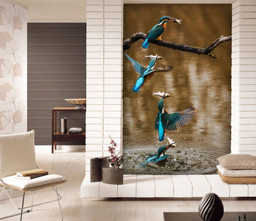 3D Kingfisher Fish 108 Wall Murals