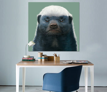 3D Honey Badger Portrait 043 Vincent Hie Wall Sticker Wallpaper AJ Wallpaper 2 