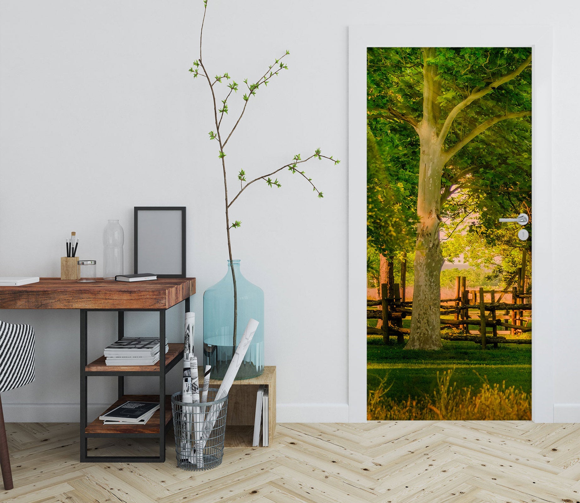 3D Lawn Tree 10804 Beth Sheridan Door Mural