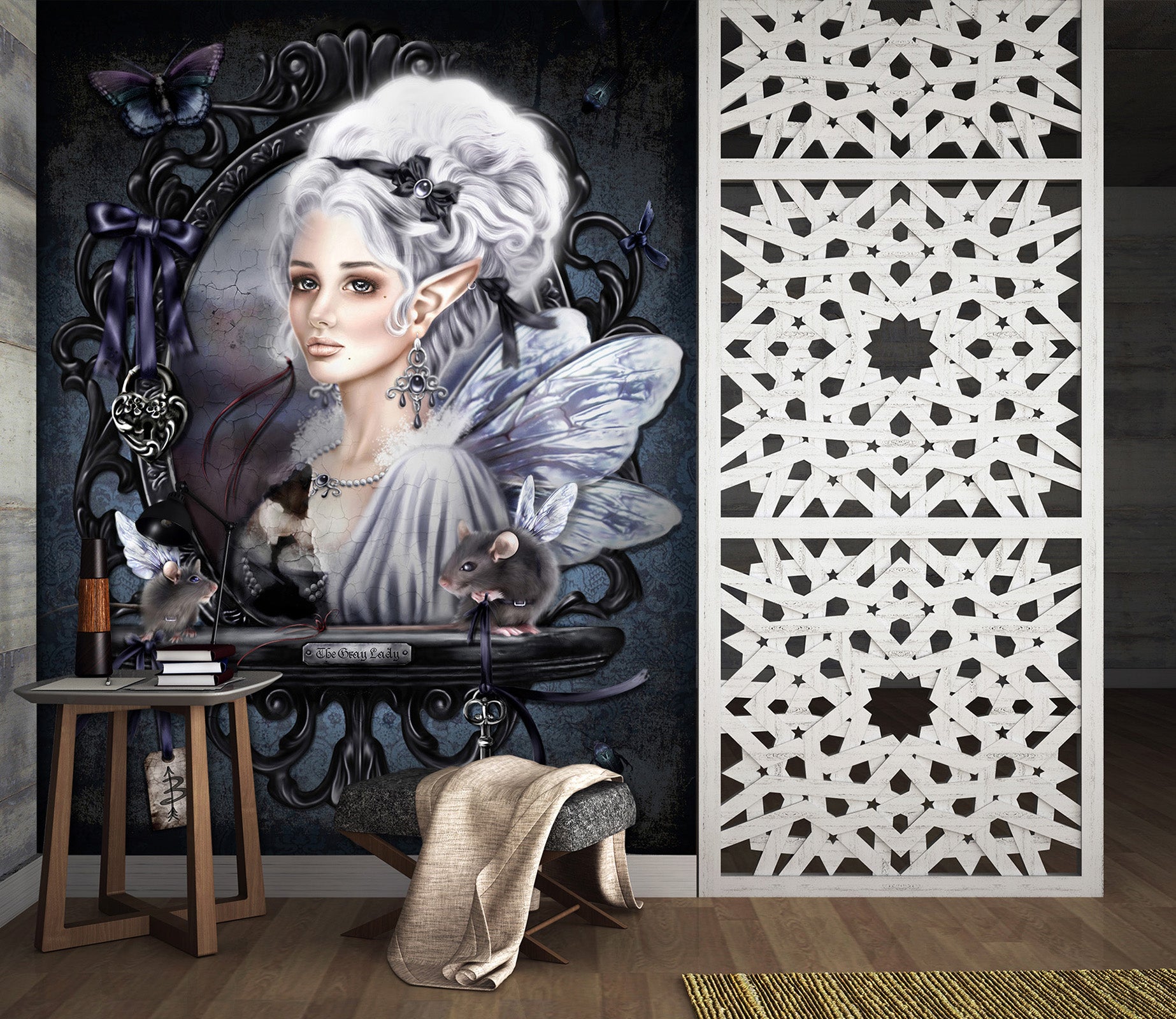 3D Butterfly Elf 8792 Brigid Ashwood Wall Mural Wall Murals