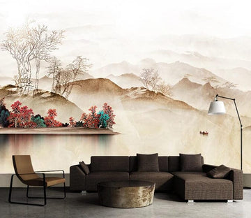 3D River Valley 1806 Wall Murals Wallpaper AJ Wallpaper 2 