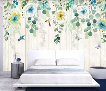 3D Vine Sparrow WC715 Wall Murals