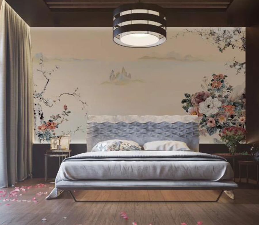 3D Cliff Peony WC1353 Wall Murals