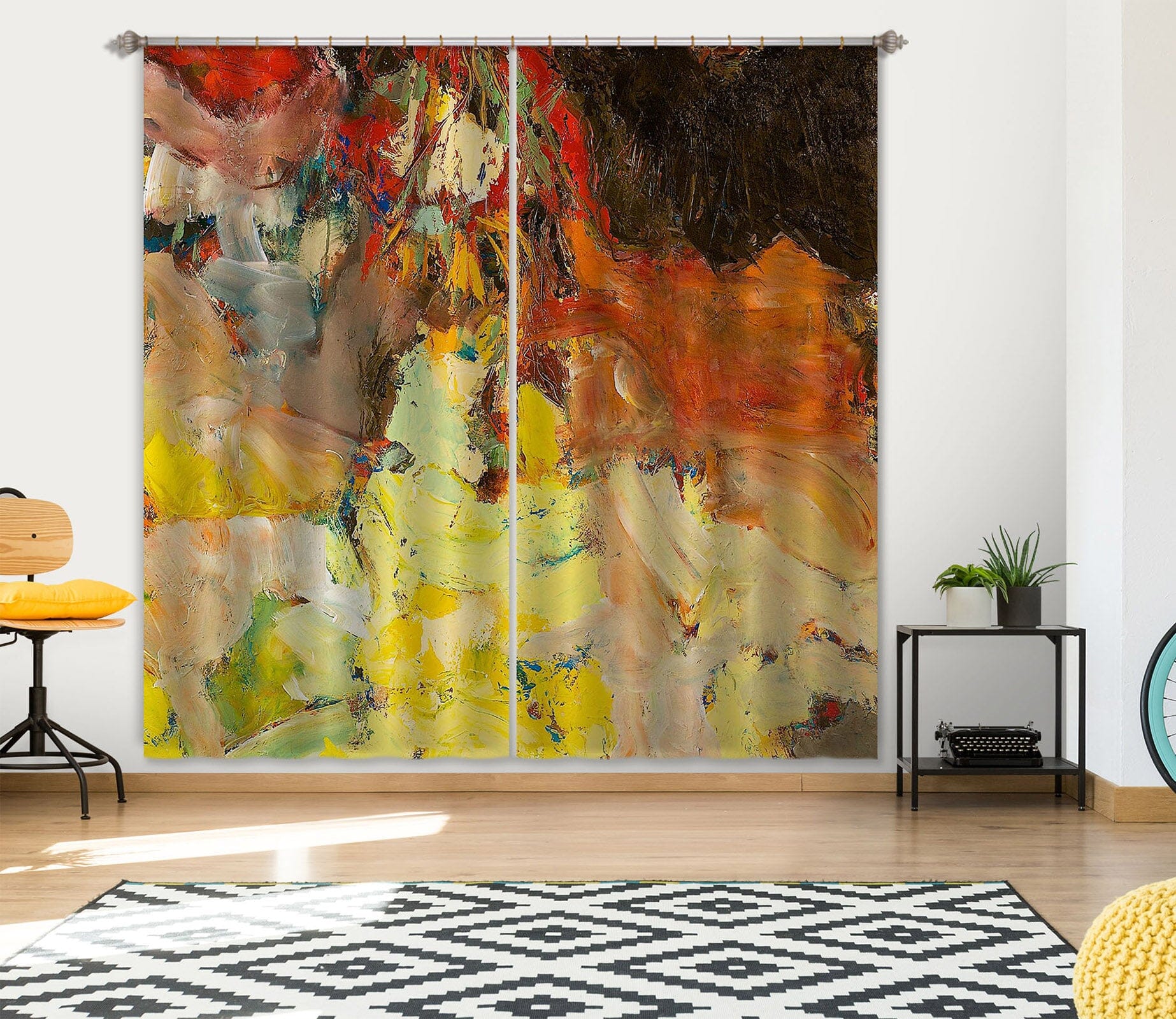 3D Color Graffiti 112 Allan P. Friedlander Curtain Curtains Drapes Curtains AJ Creativity Home 