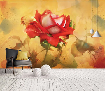 3D Bright Rose WC1841 Wall Murals