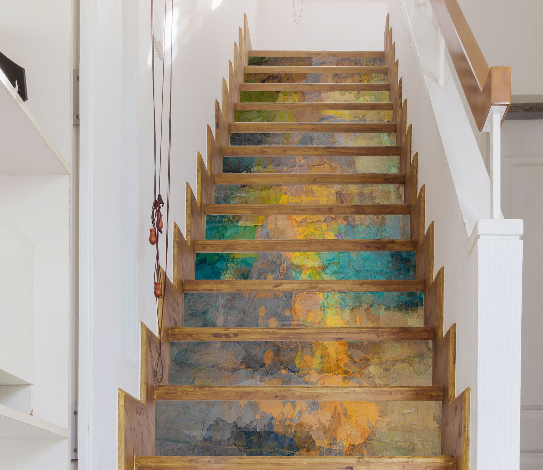 3D Yellow Green Pigment Texture 104204 Michael Tienhaara Stair Risers