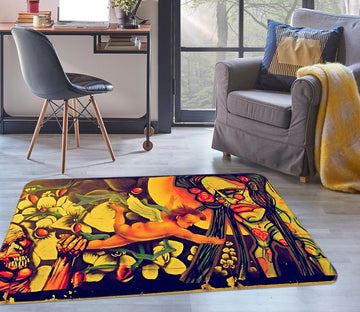 3D Angel Pattern 35206 Non Slip Rug Mat