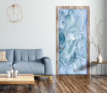 3D Blue Pattern 21153 Door Mural