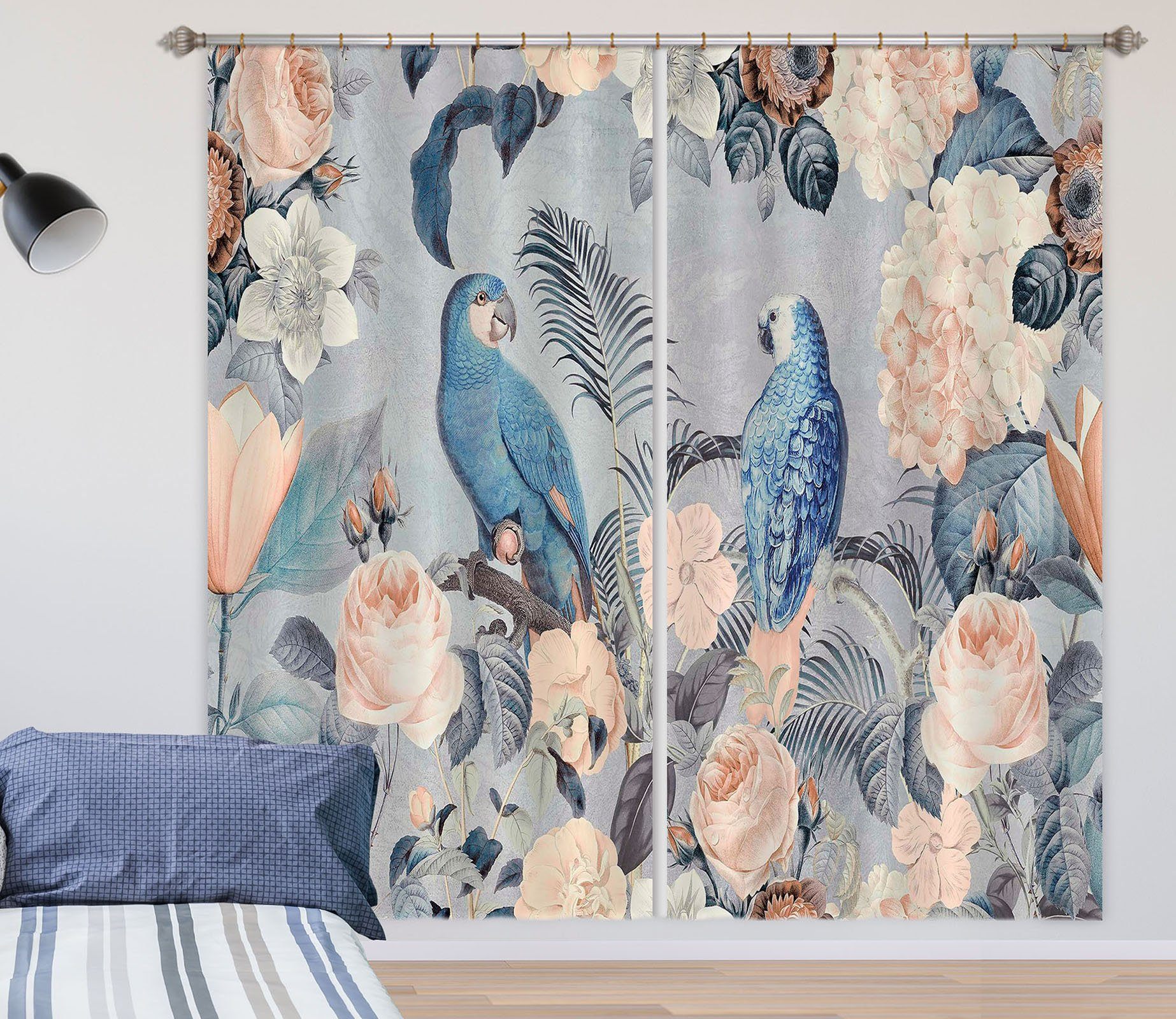 3D Bird Friends 069 Andrea haase Curtain Curtains Drapes Curtains AJ Creativity Home 