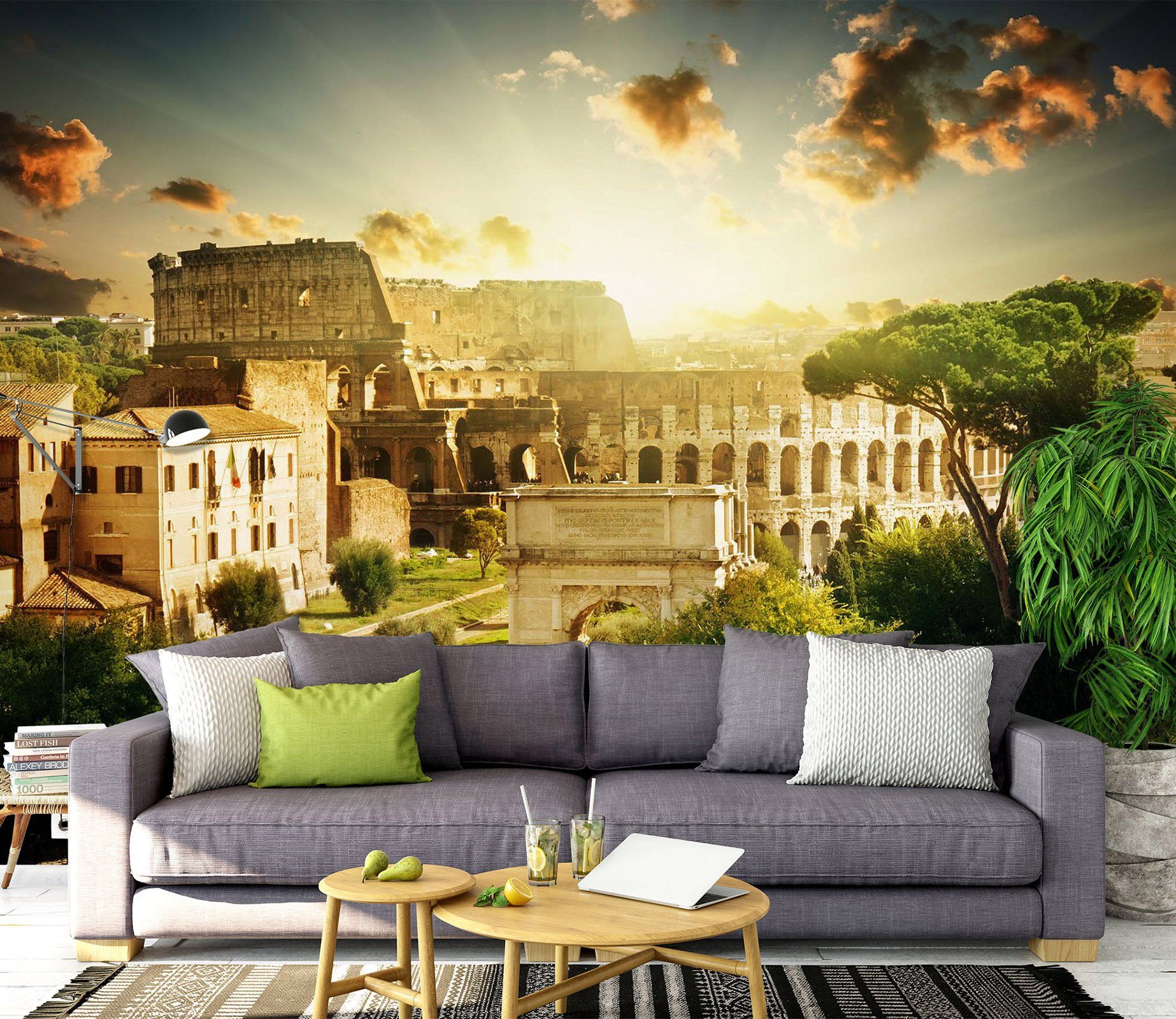 3D Ancient Rome Architecture 1491 Wall Murals Wallpaper AJ Wallpaper 2 