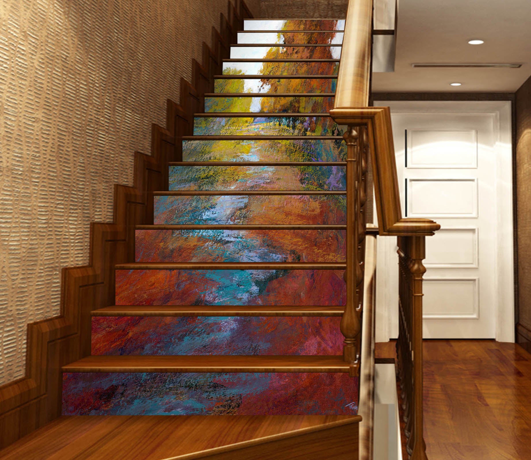 3D River Woods 104219 Michael Tienhaara Stair Risers