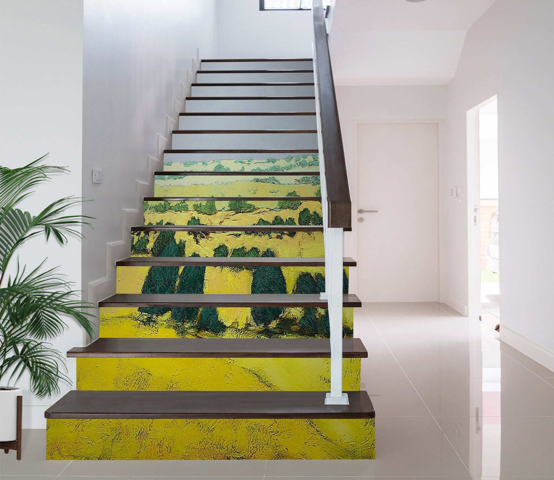 3D Yellow Field Trees 89138 Allan P. Friedlander Stair Risers