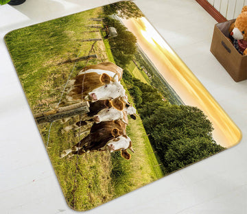 3D Cattle Grass  82089 Animal Non Slip Rug Mat