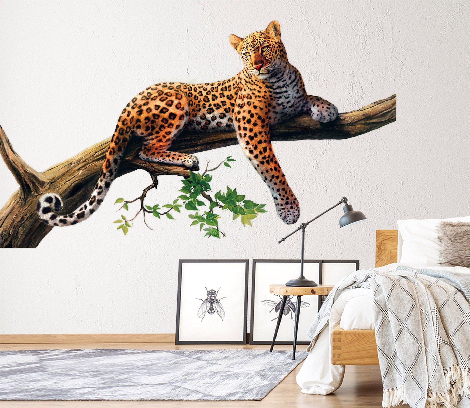 3D Leopard's Legsg 003 Animals Wall Stickers Wallpaper AJ Wallpaper 