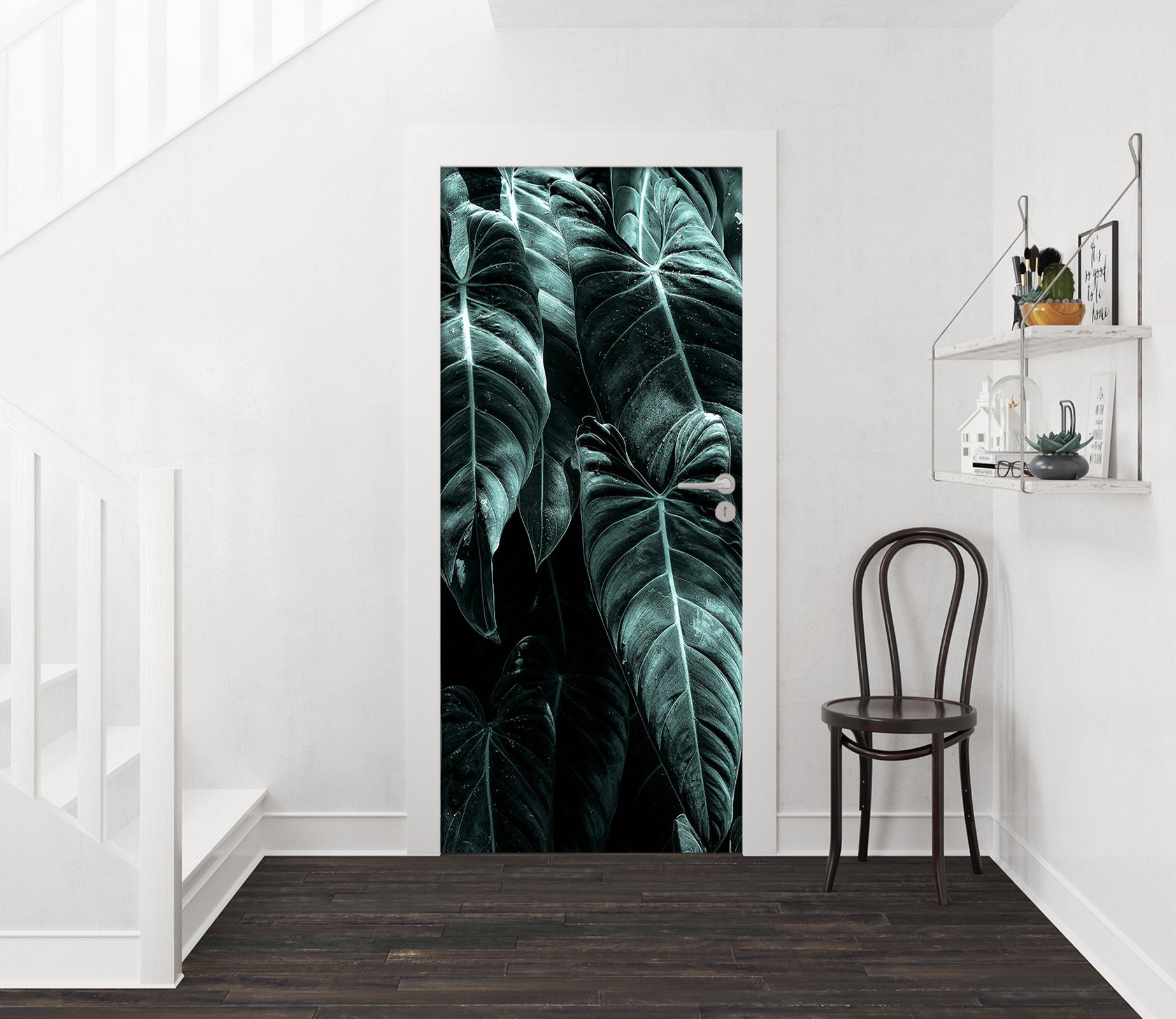 3D Leaves 10149 Boris Draschoff Door Mural