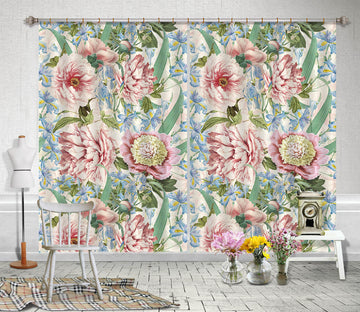 3D Painted Rose 181 Uta Naumann Curtain Curtains Drapes