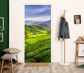 3D Green Woods 185 Door Mural