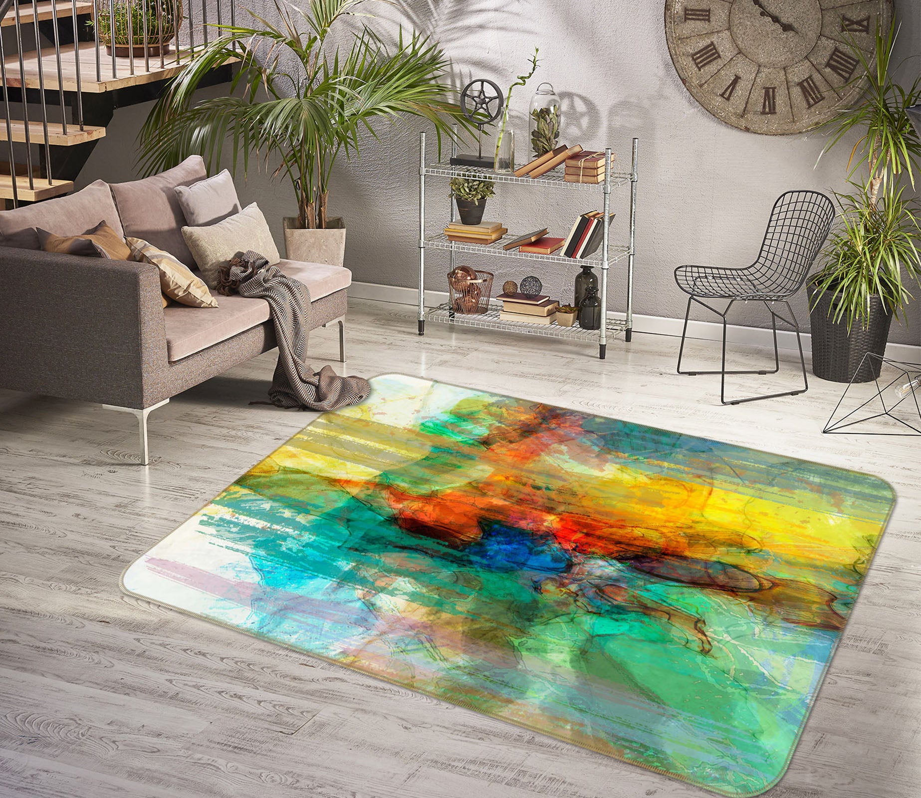 3D Painting 130 Michael Tienhaara Rug Non Slip Rug Mat