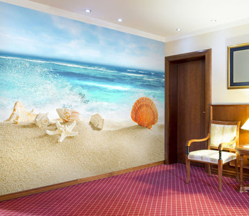 3D Beach Shell 05 Wall Murals Wallpaper AJ Wallpaper 2 