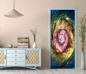 3D Colorful Vortex 25047 Door Mural