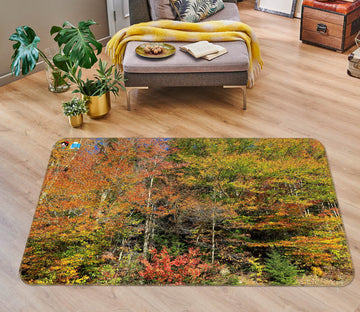 3D Woods Jungle 62061 Kathy Barefield Rug Non Slip Rug Mat