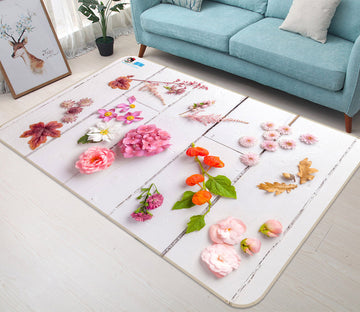 3D Pink Petals 6716 Assaf Frank Rug Non Slip Rug Mat