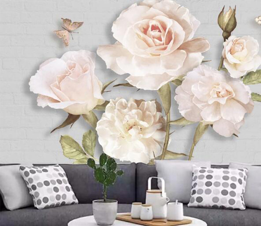 3D Rose Fragrance WC801 Wall Murals