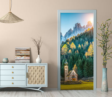 3D Forest Building 11601 Marco Carmassi Door Mural