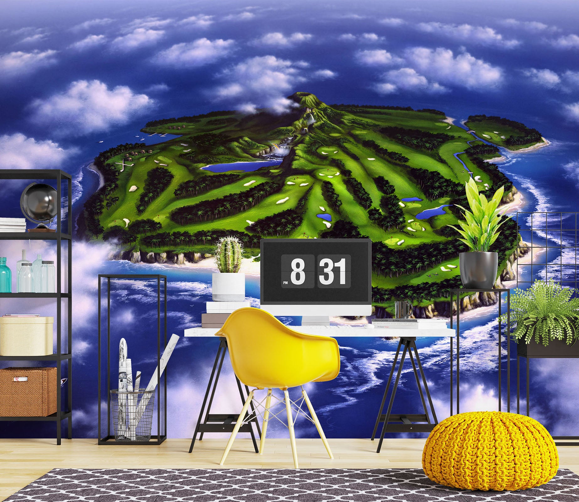 3D Paradise Isle 85005 Jerry LoFaro Wall Mural Wall Murals