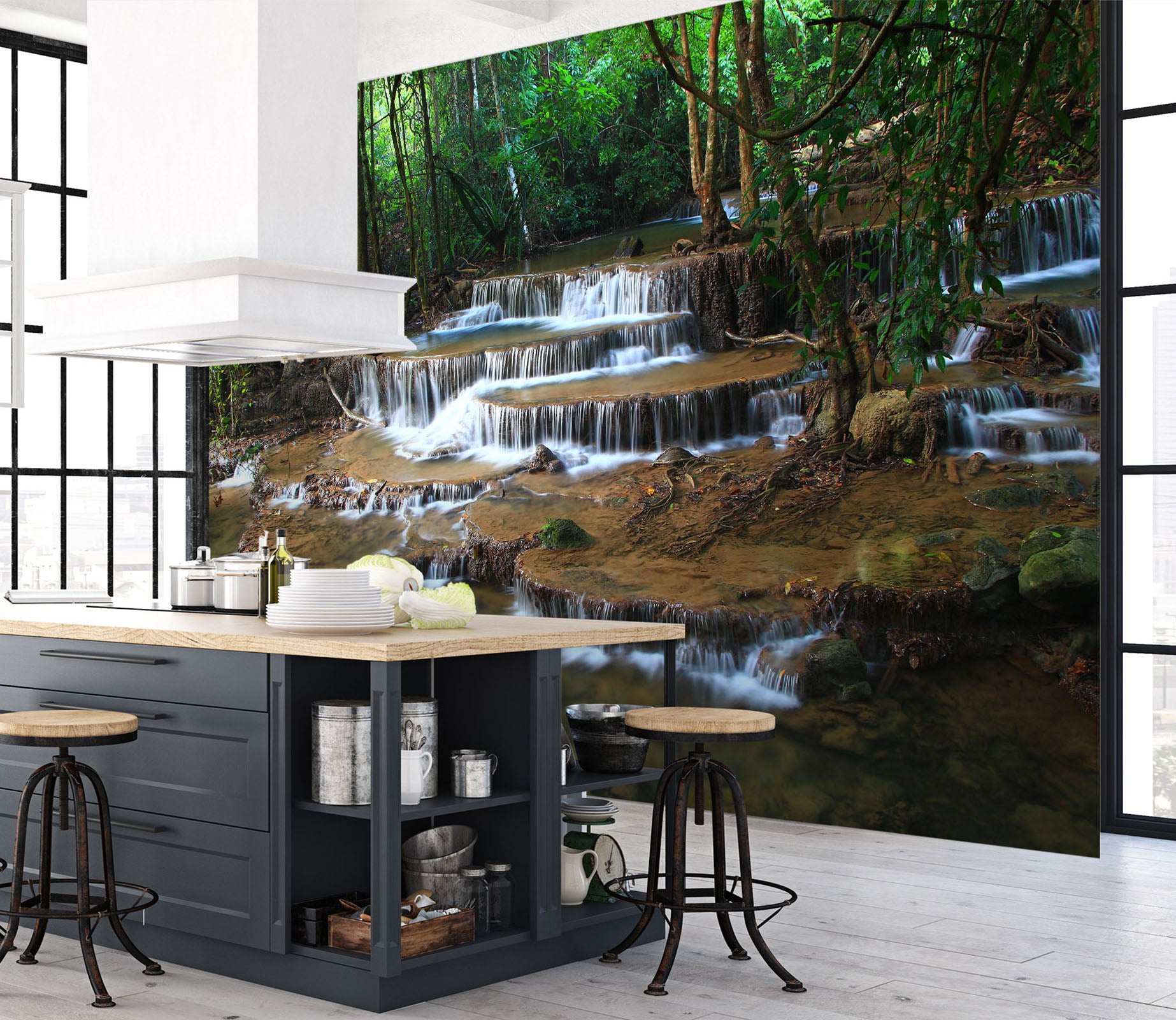 3D Stone Water 58144 Wall Murals