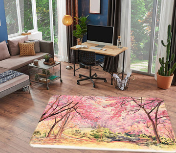 3D Cherry Tree 77161 Non Slip Rug Mat