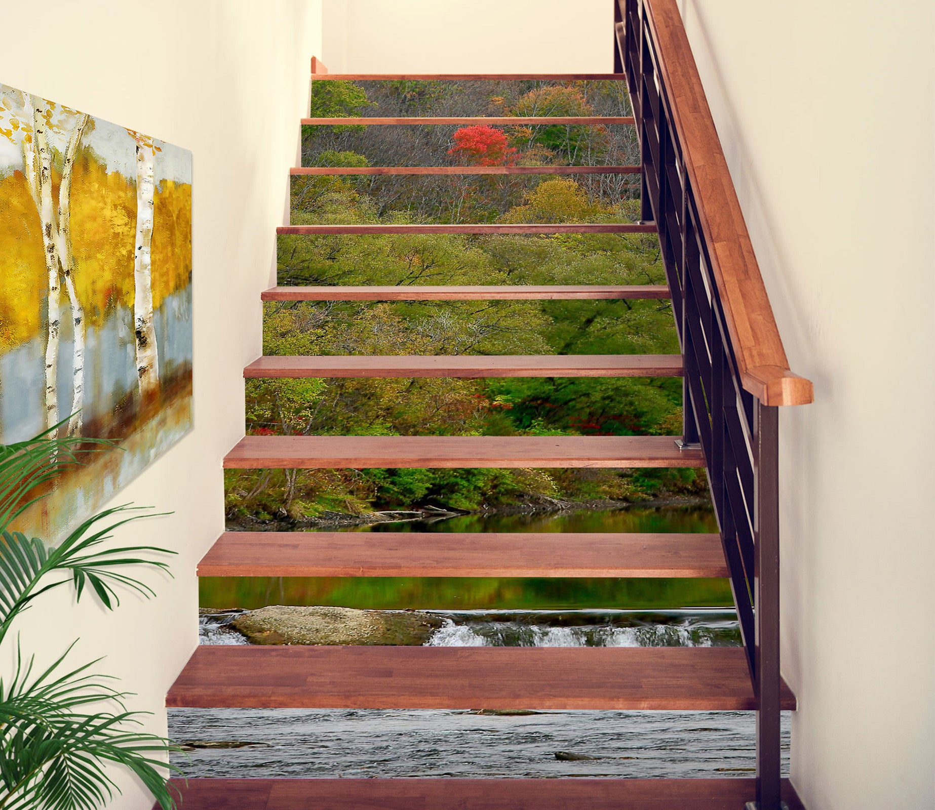 3D River Forest 101120 Kathy Barefield Stair Risers