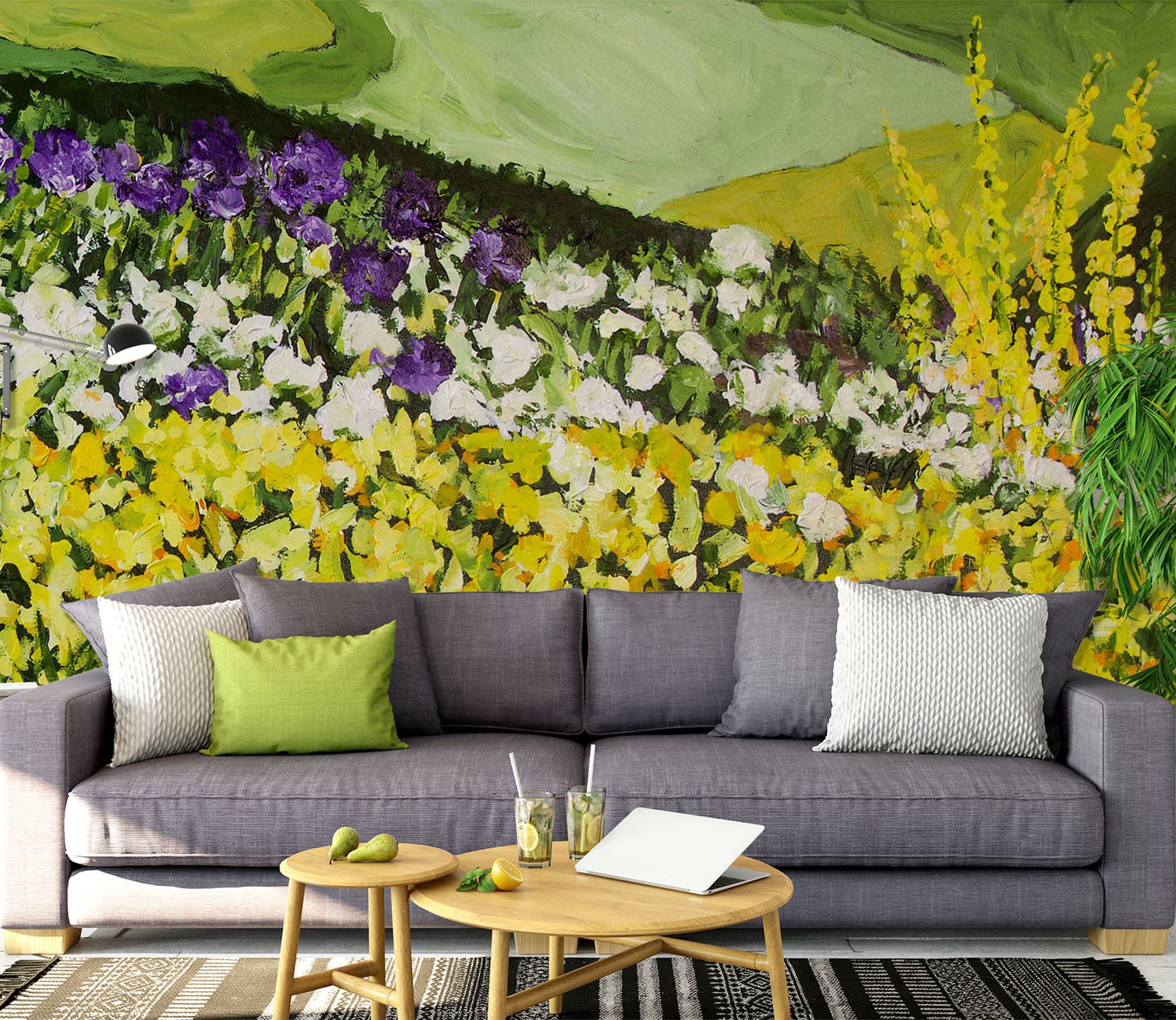 3D Bloom Flowers 210 Allan P. Friedlander Wall Mural Wall Murals