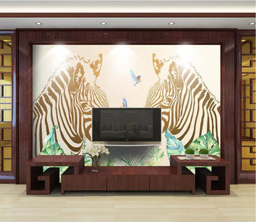 3D Cute Zebra 1651 Wall Murals Wallpaper AJ Wallpaper 2 