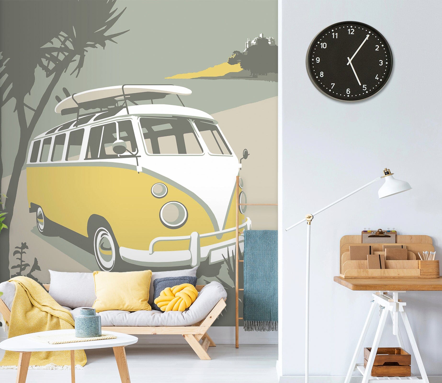 3D Marazion Camper 1025 Steve Read Wall Mural Wall Murals Wallpaper AJ Wallpaper 2 