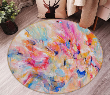 3D Color Painting 1416 Misako Chida Rug Round Non Slip Rug Mat