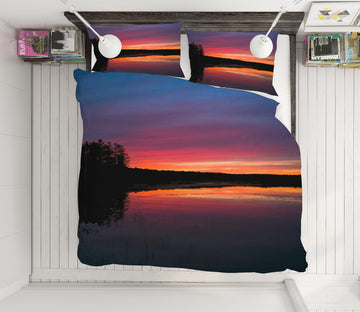 3D Pink Dusk Lake 1032 Jerry LoFaro bedding Bed Pillowcases Quilt