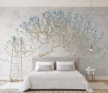 3D White Branches WC682 Wall Murals