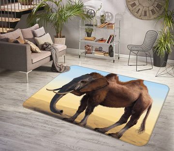 3D Elephant 84203 Vincent Hie Rug Non Slip Rug Mat