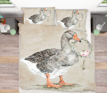 3D Duck Wreath 2095 Debi Coules Bedding Bed Pillowcases Quilt