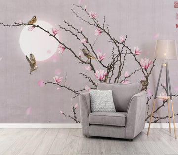 3D Flowering Bird WC2253 Wall Murals