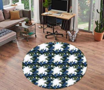 3D Lattice Pattern 10548 Kashmira Jayaprakash Rug Round Non Slip Rug Mat