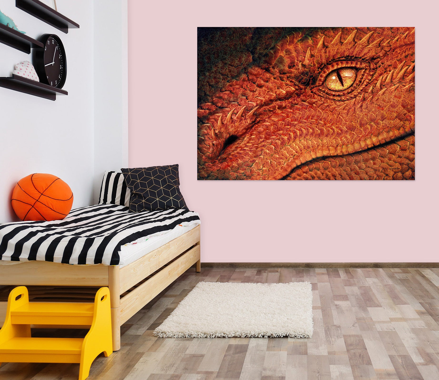 3D Dragon Eye 8069 Ciruelo Wall Sticker