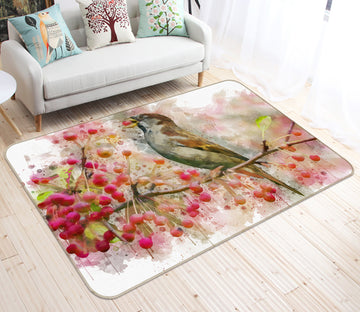 3D Sparrow Branch 38128 Animal Non Slip Rug Mat