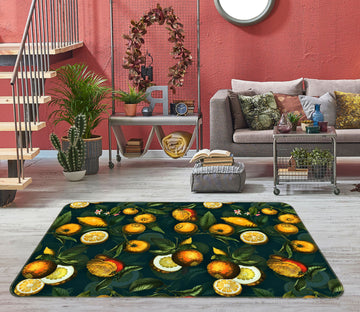 3D Golden Oranges 148 Uta Naumann Rug Non Slip Rug Mat